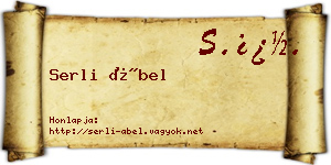 Serli Ábel névjegykártya