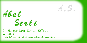 abel serli business card